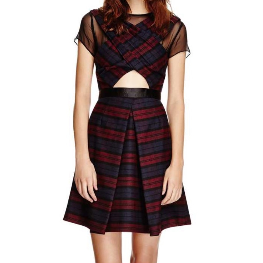 Worn once! Timo Weiland Annabelle Plaid Wool Dress